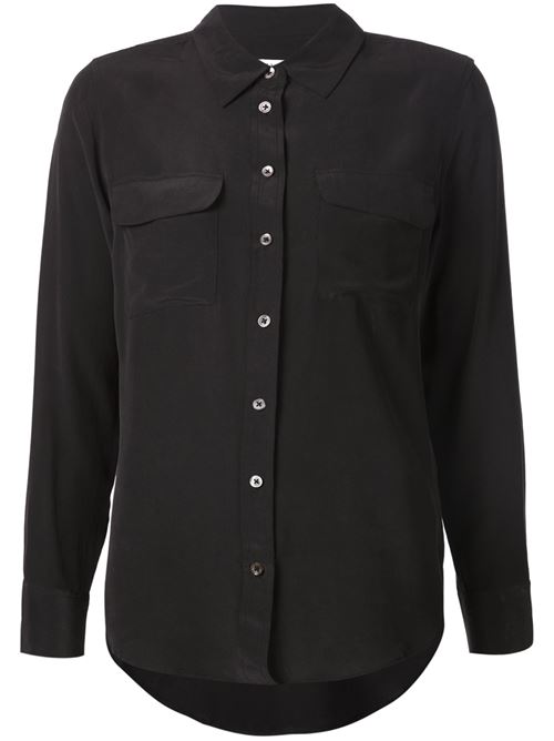 Black silk shirt EQUIPMENT | Q23E231TRUE BLACK